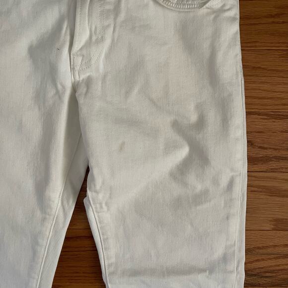 Club Monaco Mid Rise Skinny Jeans Womens 31x30 White Minimalist Coastal Classic - Picture 4 of 10